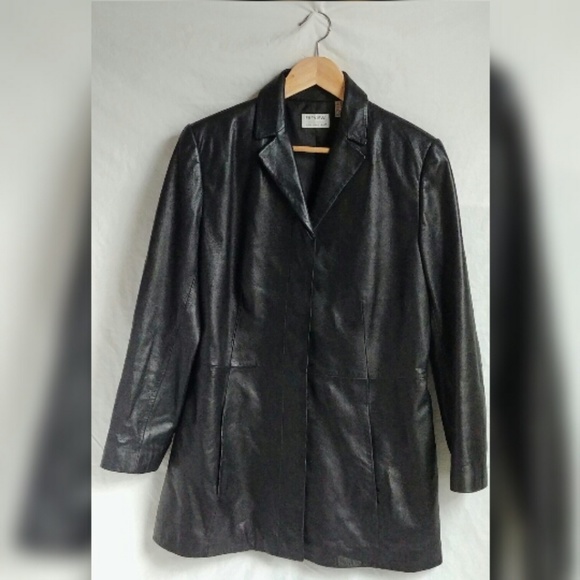 90's style Preview Collection lambskin jacket blk - Picture 2 of 4